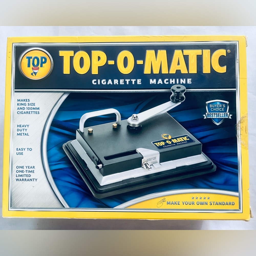 New Top-O-Matic Cigarette Rolling Making Tobacco Injectior Machine Kings & 100